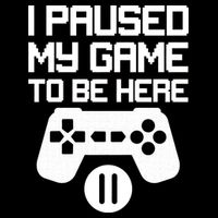 I Paused My Video Game To Be Here Cropped Pullover Crew