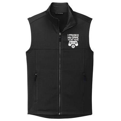 I Paused My Video Game To Be Here Collective Smooth Fleece Vest