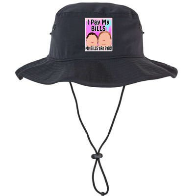 I Pay My Bills My Bills Are Paid Funny Meme Bucket Hat