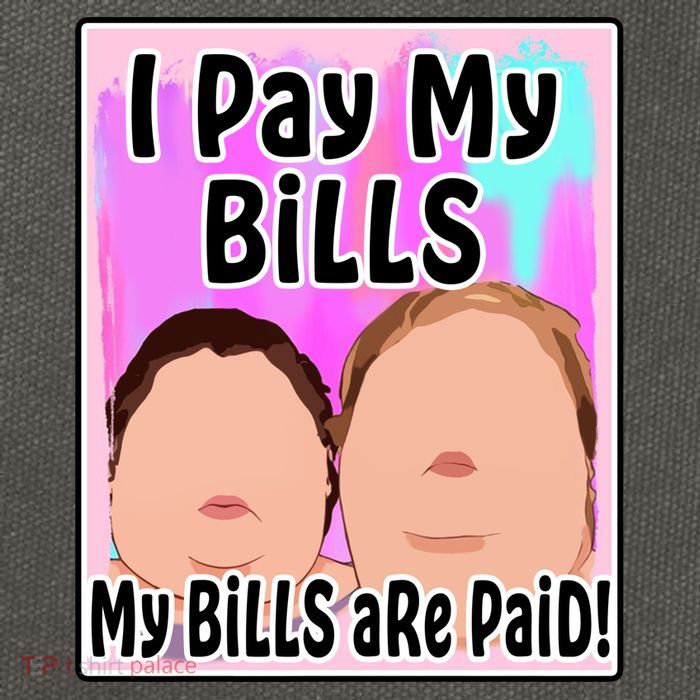 I Pay My Bills My Bills Are Paid Funny Meme Cotton Canvas Backpack