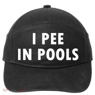 I Pee In Pools 7-Panel Snapback Hat