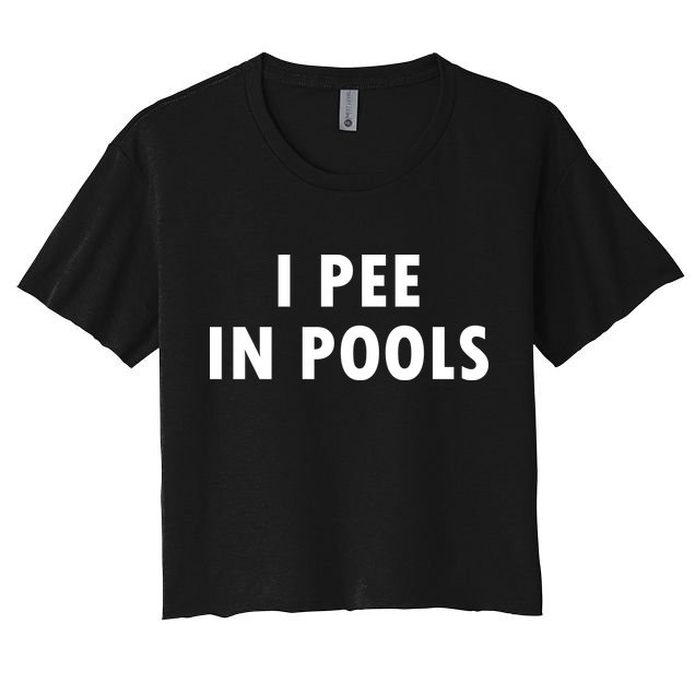 I Pee In Pools Crop Top