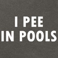 I Pee In Pools Cotton Canvas Backpack