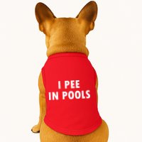 I Pee In Pools Doggie Tank