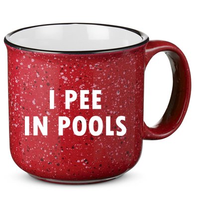I Pee In Pools 15oz Campfire Ceramic Mug