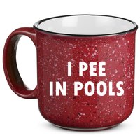 I Pee In Pools 15oz Campfire Ceramic Mug