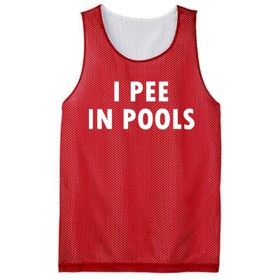 I Pee In Pools Mesh Reversible Basketball Jersey Tank