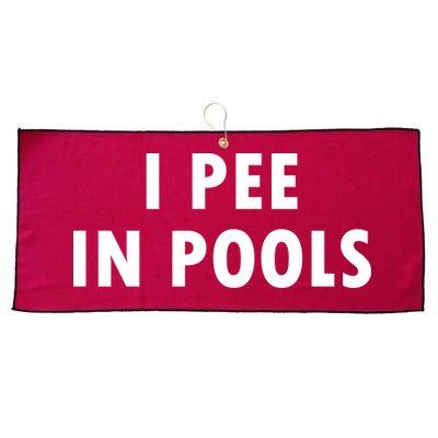 I Pee In Pools Large Microfiber Waffle Golf Towel