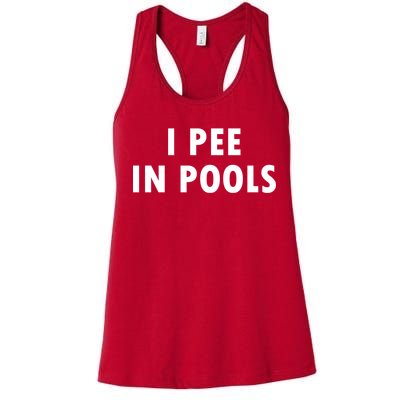 I Pee In Pools Women's Racerback Tank