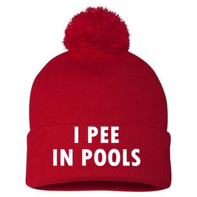 I Pee In Pools Pom Pom 12in Knit Beanie