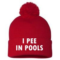 I Pee In Pools Pom Pom 12in Knit Beanie