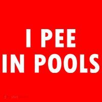 I Pee In Pools Women's V-Neck T-Shirt