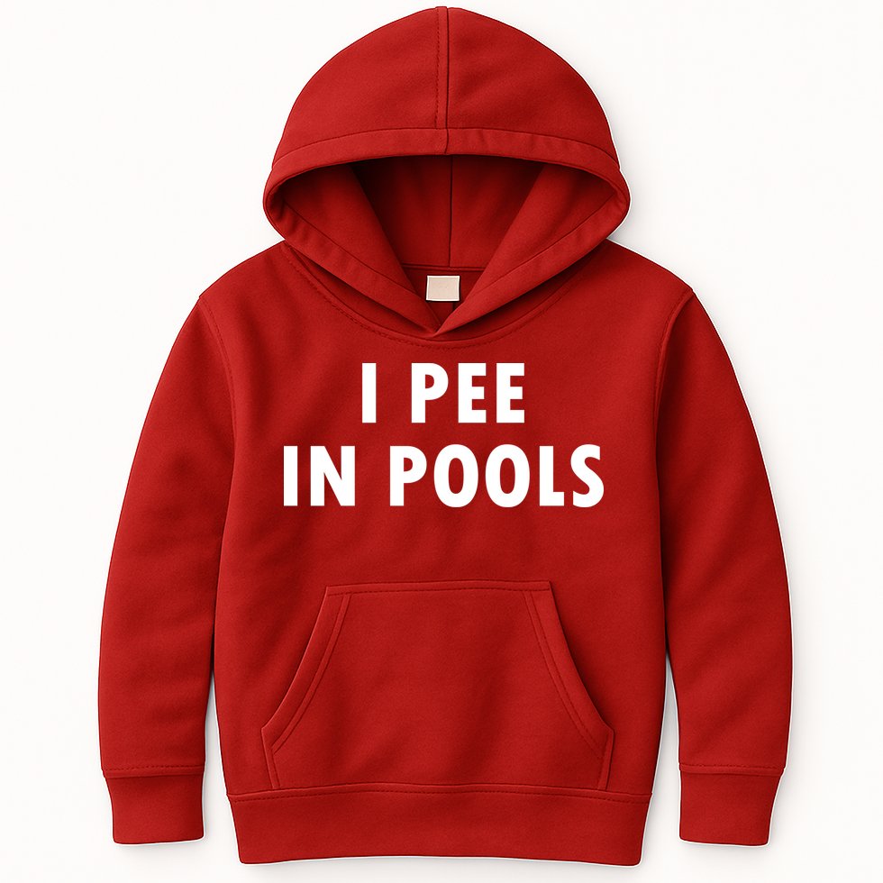 I Pee In Pools Kids Hoodie