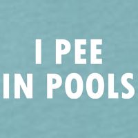 I Pee In Pools Sueded Cloud Jersey T-Shirt