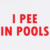 I Pee In Pools Garment-Dyed Sweatshirt