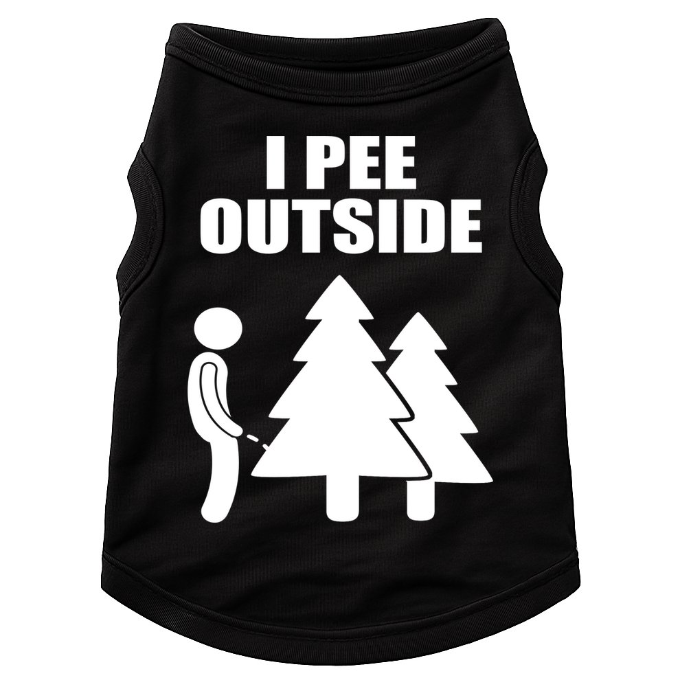 I Pee Outside Doggie Tank