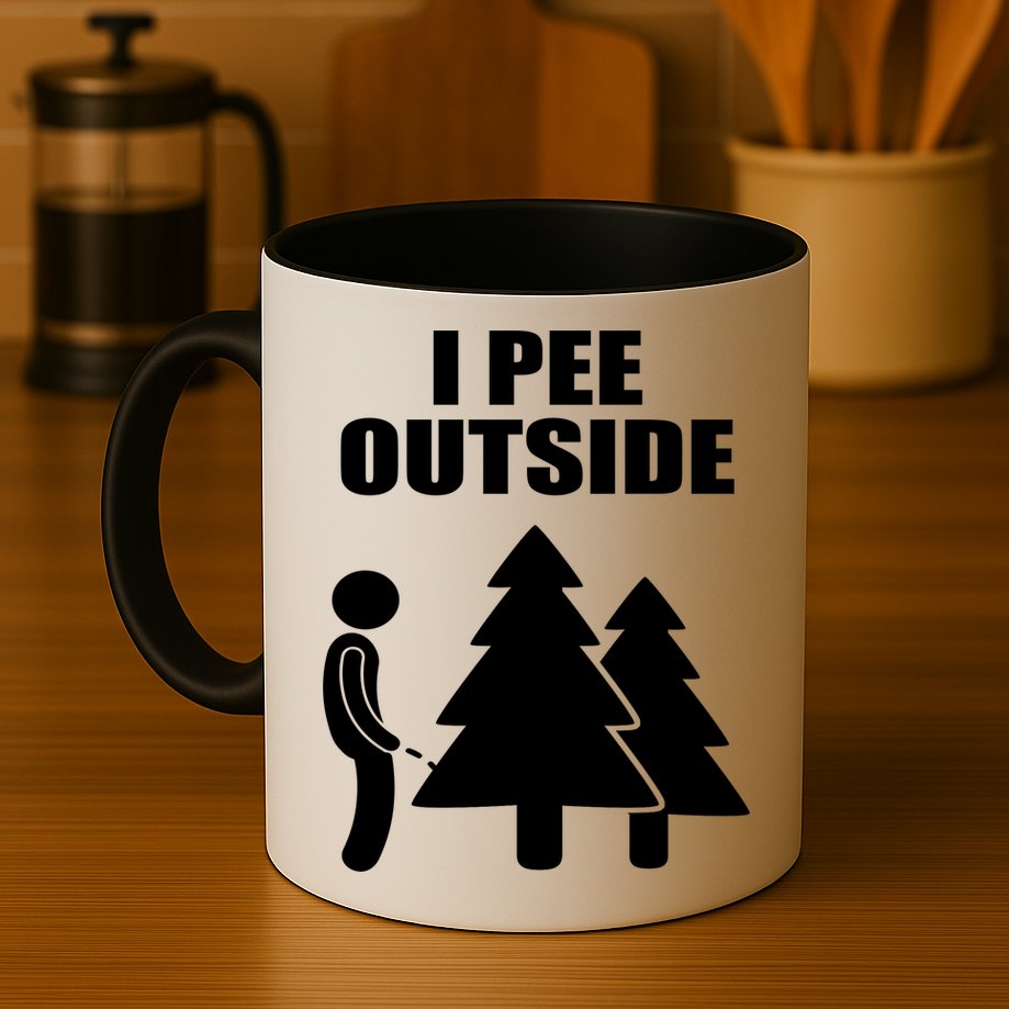 I Pee Outside Mug