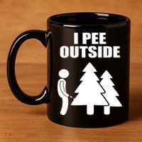 I Pee Outside 11oz C Handle Ceramic Mug