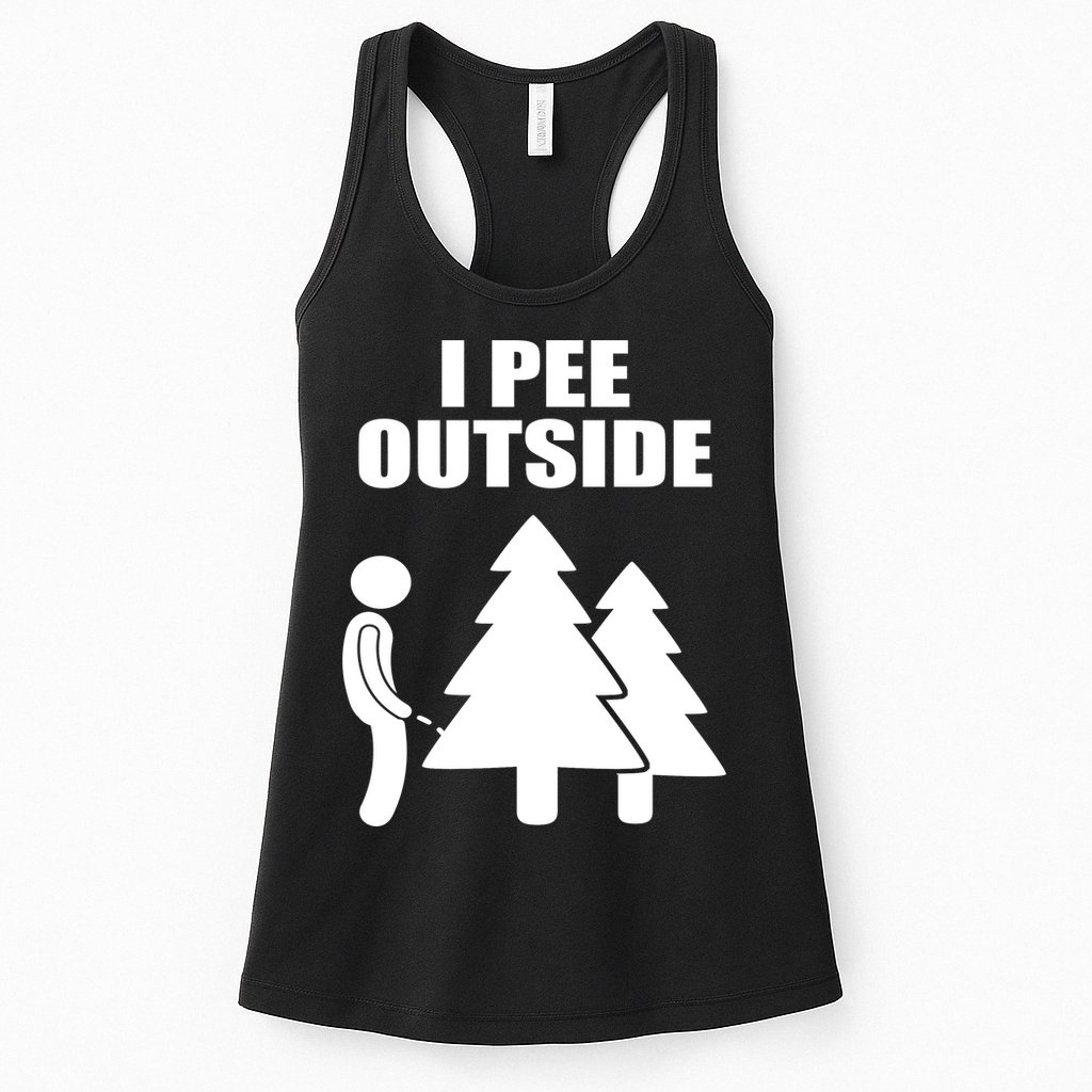 I Pee Outside Womens Tank Top