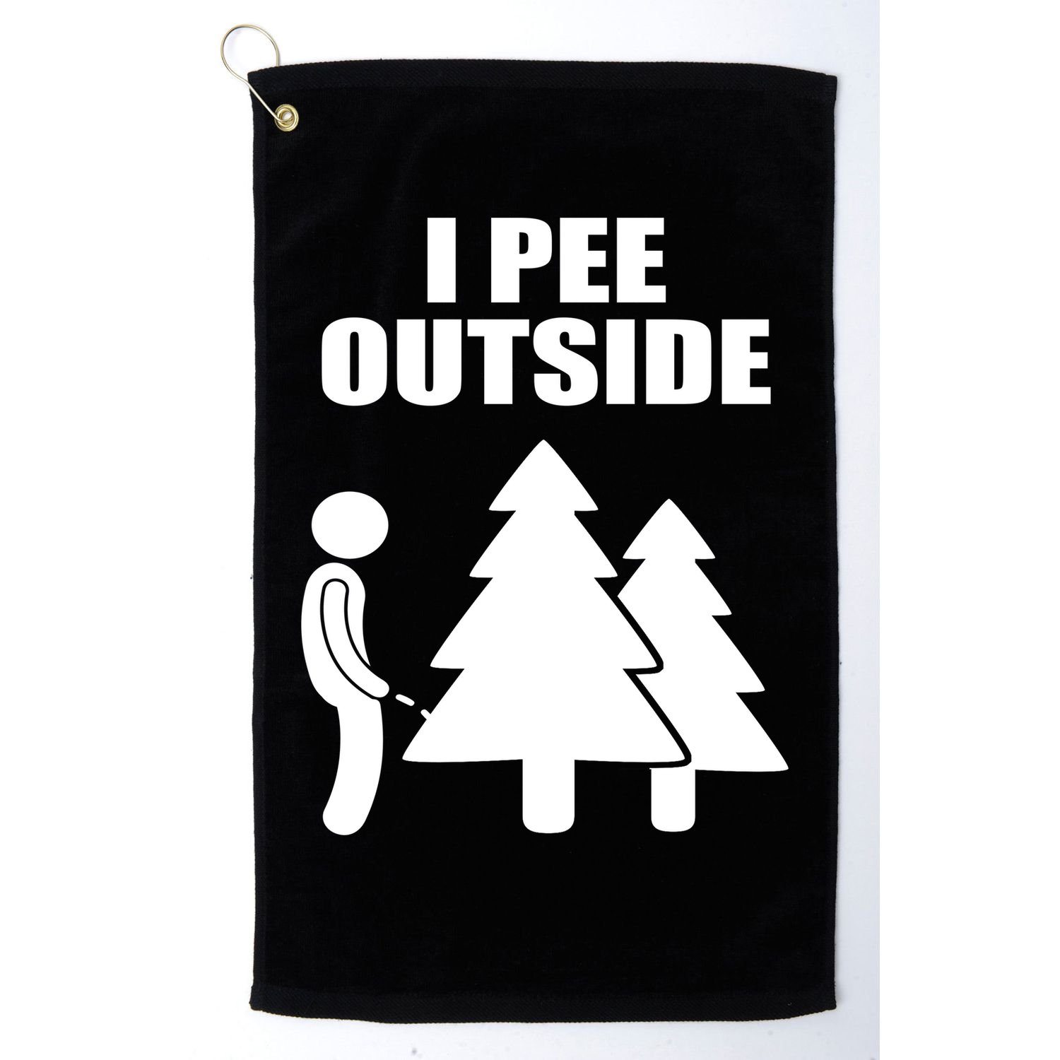 I Pee Outside Golf Towel