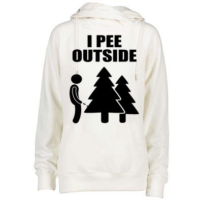 I Pee Outside Womens Funnel Neck Pullover Hood