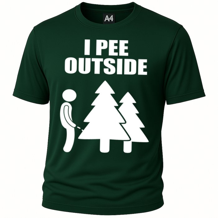 I Pee Outside Cooling Performance Crew T-Shirt