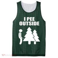 I Pee Outside Mesh Reversible Basketball Jersey Tank