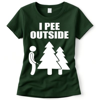 I Pee Outside Womens T-Shirt