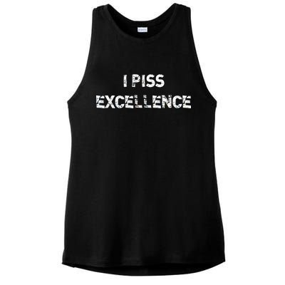 I Piss Excellence Ladies PosiCharge Tri-Blend Wicking Tank