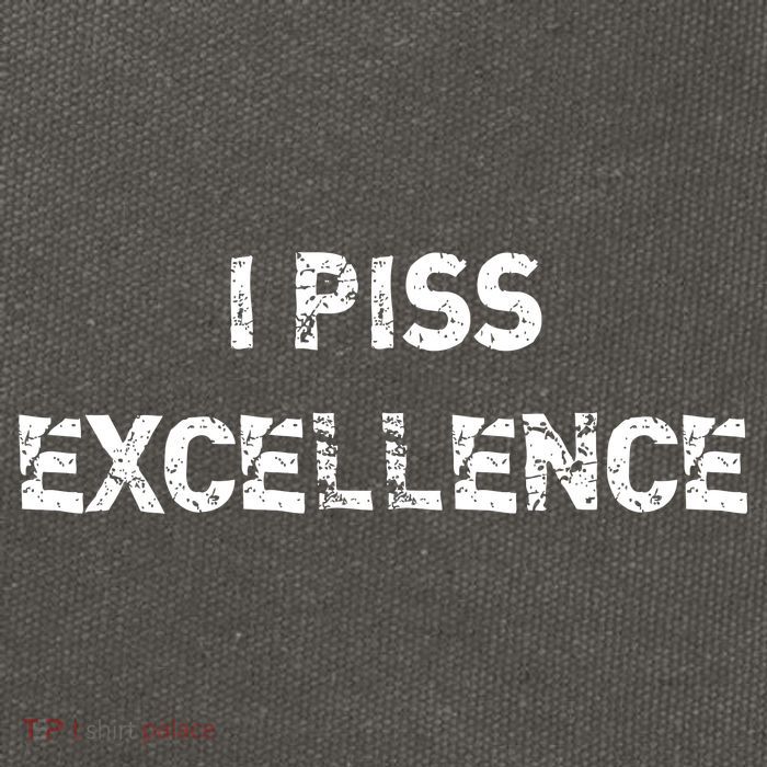 I Piss Excellence Cotton Canvas Backpack
