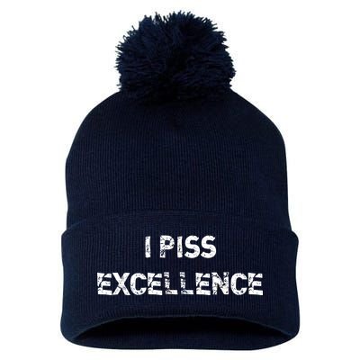 I Piss Excellence Pom Pom 12in Knit Beanie