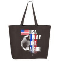 I Play Like A Girl USA Soccer 25L Jumbo Tote