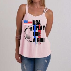 I Play Like A Girl USA Soccer Women's Strappy Tank