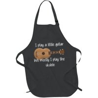 I Play The Ukulele Full-Length Apron With Pockets