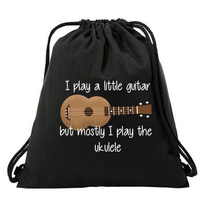 I Play The Ukulele Drawstring Bag