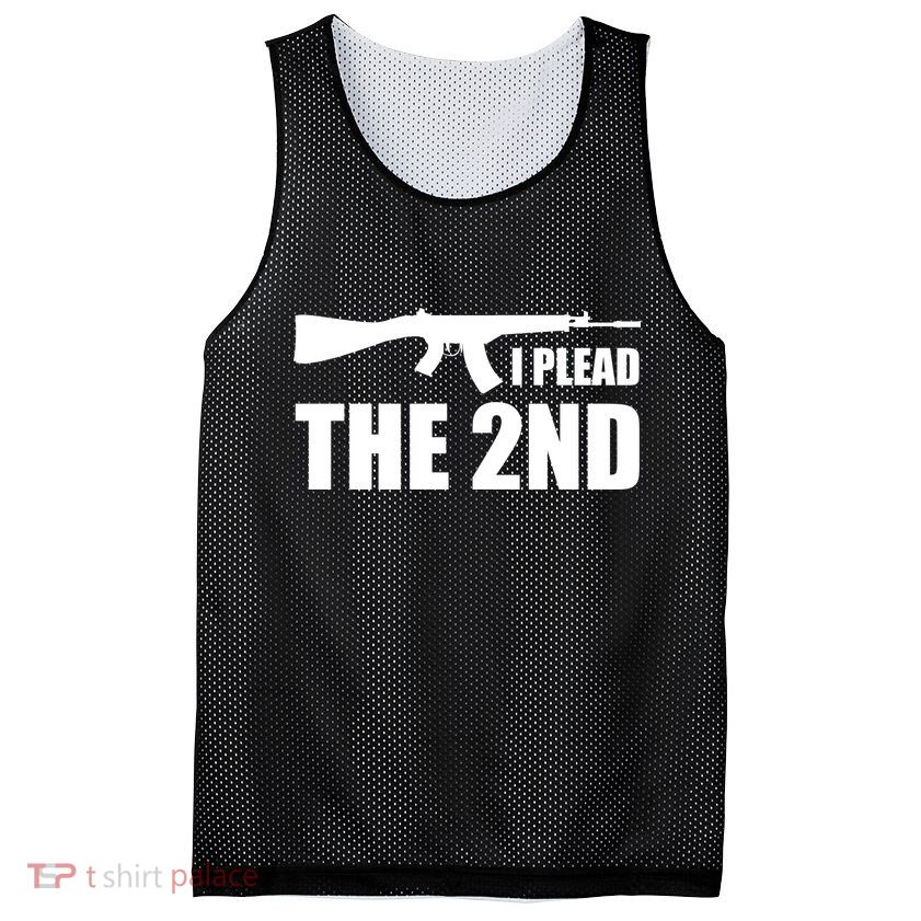 I Plead The Second Mesh Reversible Basketball Jersey Tank
