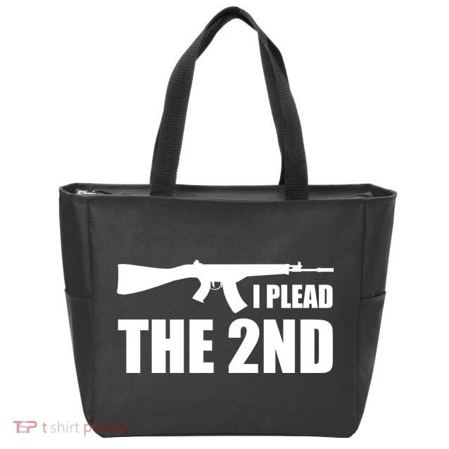 I Plead The Second Zip Tote Bag