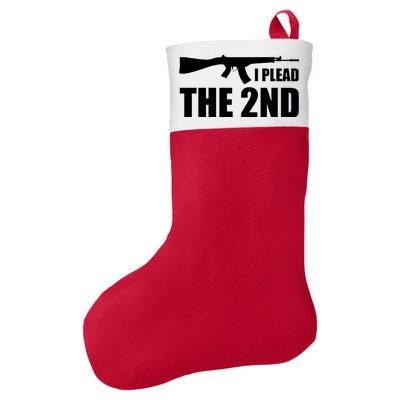 I Plead The Second Felt Holiday Christmas Stocking