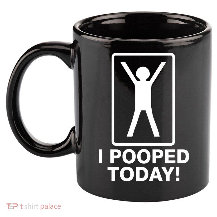 I Pooped Today! 11oz C Handle Ceramic Mug