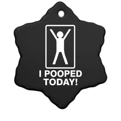 I Pooped Today! Ceramic Star Ornament