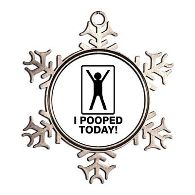 I Pooped Today! Metallic Star Ornament