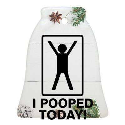 I Pooped Today! Ceramic Bell Ornament