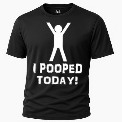 I Pooped Today Funny Humor Performance Shirt