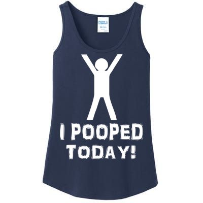 I Pooped Today Funny Humor Ladies Essential Tank