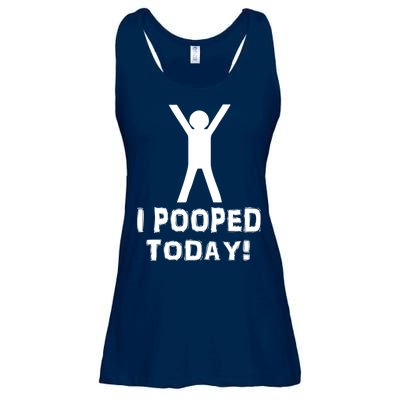 I Pooped Today Funny Humor Ladies Essential Flowy Tank