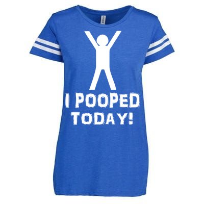 I Pooped Today Funny Humor Enza Ladies Jersey Football T-Shirt