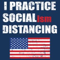 I Practiced Socialism Distancing 25L Jumbo Tote
