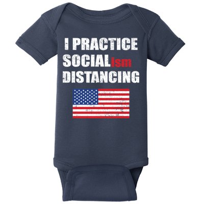 I Practiced Socialism Distancing Baby Bodysuit