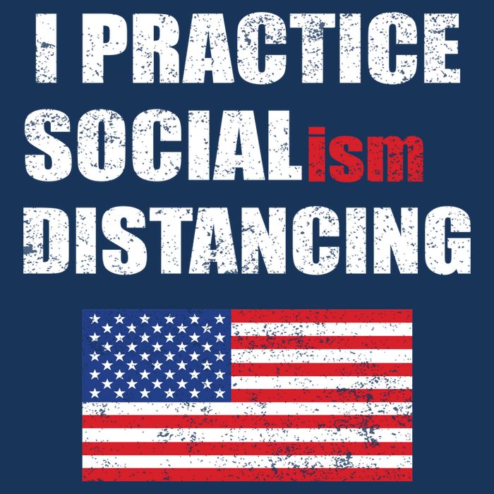 I Practiced Socialism Distancing Crop Top