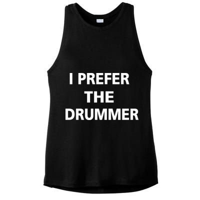 I Prefer A Drummer Ladies PosiCharge Tri-Blend Wicking Tank